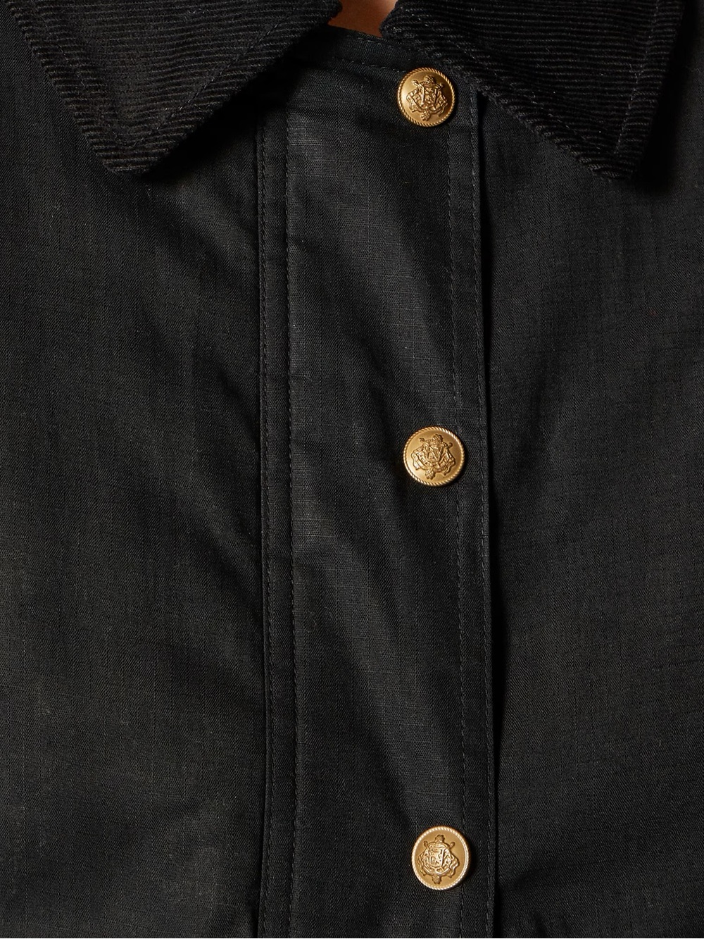 J CREW Cropped Barn Jacket™ in ripstop cotton Black Size 2X NWT $228 CN056 - Picture 4 of 9